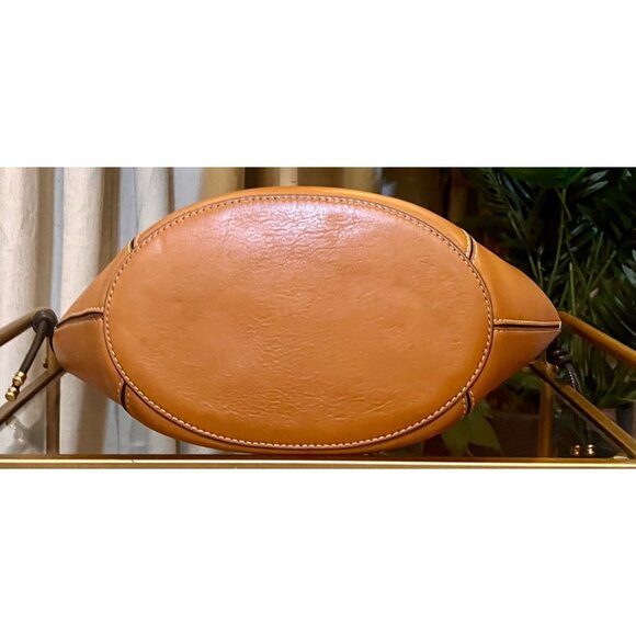 Tory Burch Leather Brown Shoulder Tote Bag with Spaghetti Straps - Picture 7 of 11